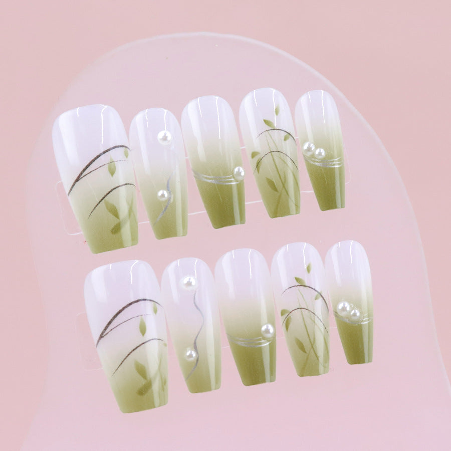 Fresh and atmospheric manicure segmented detachable wearable nails