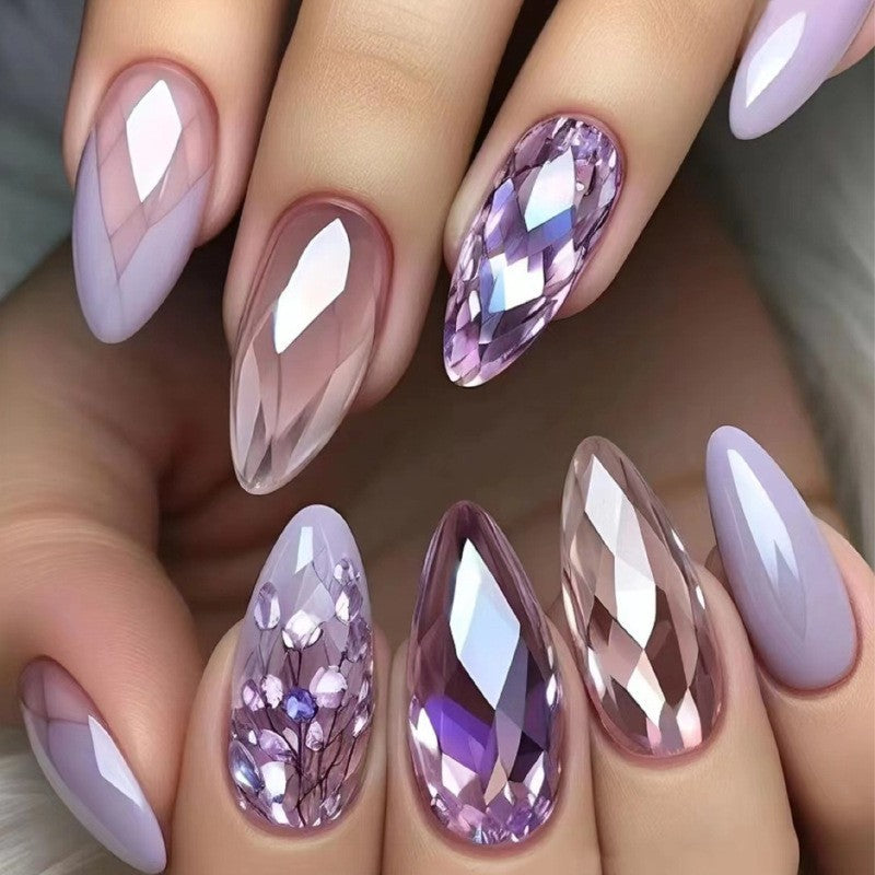 Style long nail stickers 24 pieces