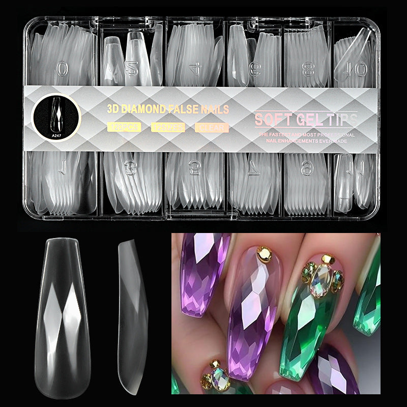 Diamond-Shaped Almond Slice Ballet Slice Wearable Nail Art