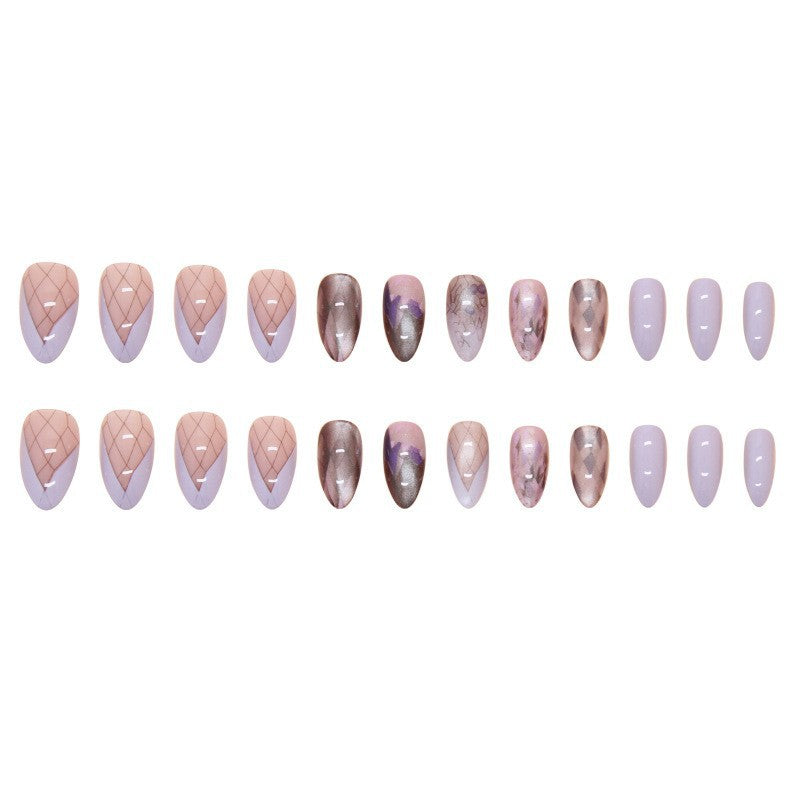 Style long nail stickers 24 pieces