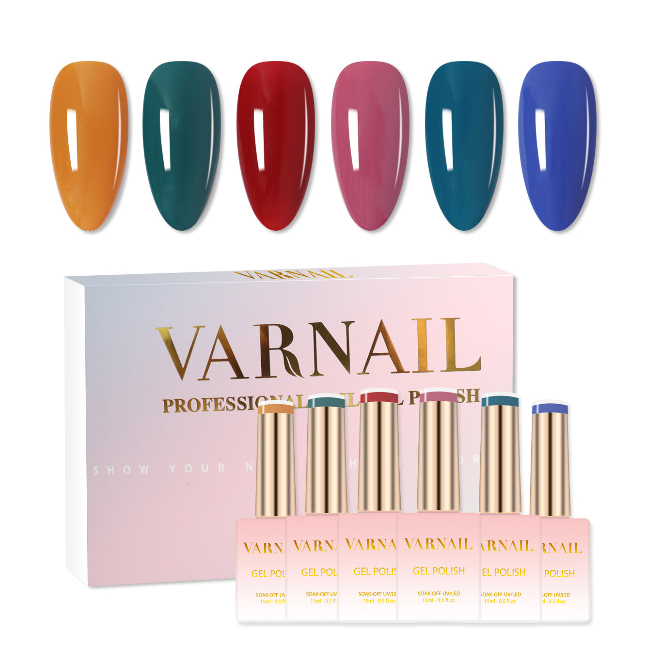 6 Colors Gel Polish Set - S06 Fall Story