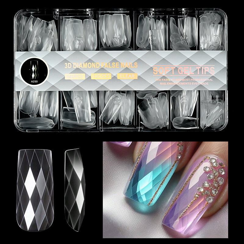 Diamond-Shaped Almond Slice Ballet Slice Wearable Nail Art