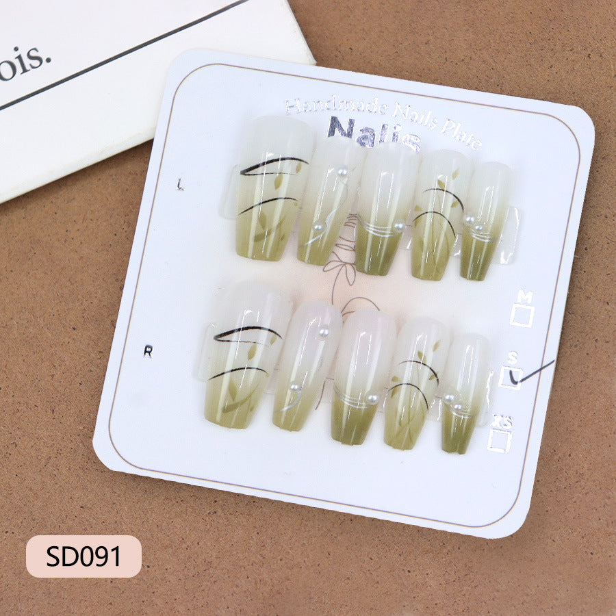 Fresh and atmospheric manicure segmented detachable wearable nails