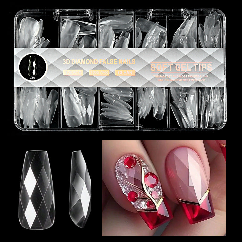 Diamond-Shaped Almond Slice Ballet Slice Wearable Nail Art